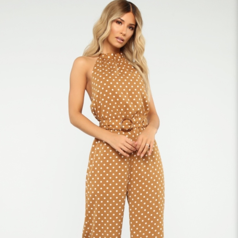 Fashion Nova Hottie Dottie Jumpsuit